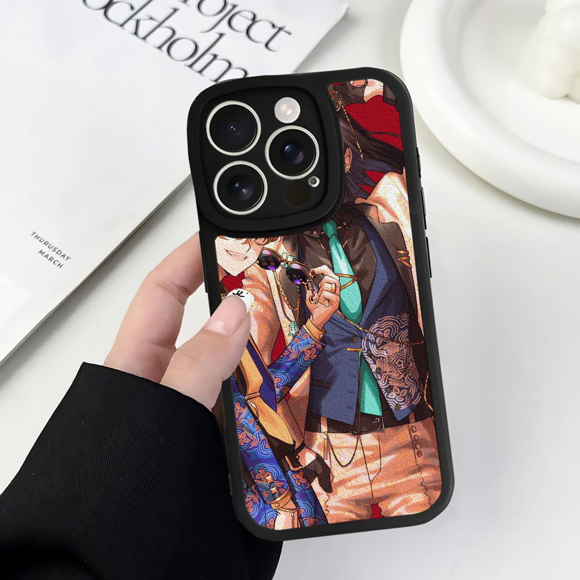 （画像用） 東京リベンジャーズ Tokyo Revengers 【iPhone 16シリーズ対応】シリコンスマホケース（レザー調） 材質：シリコン